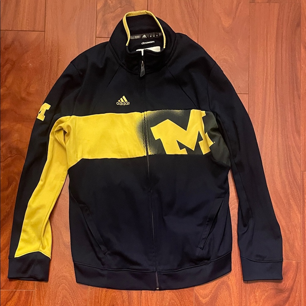 Adidas Black and Yellow Sports Jacket